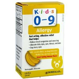 Homeolab Kids Relief Remedies Allergy, Banana Flavored Oral Solutions 