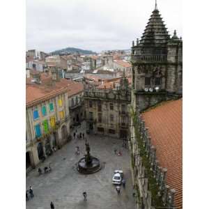 Las Platerias from Roof of Santiago Cathedral, Santiago De Compostela 