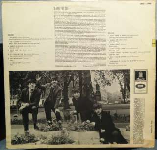 THE BEATLES for sale LP SMO 73 790 VG+ 1964 GERMAN  