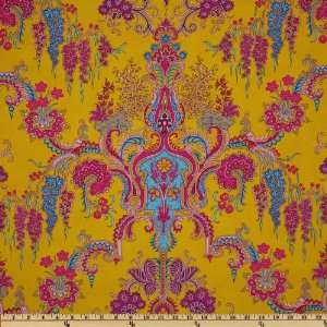  44 Wide Crazy Love JoAnn Mustard Yellow Fabric By The 