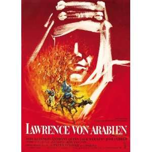  Lawrence of Arabia (1963) 27 x 40 Movie Poster German 