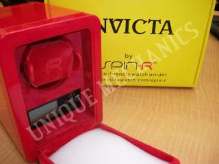 Invicta Spin R 10384 Watch Winder w/ Display Window RED  