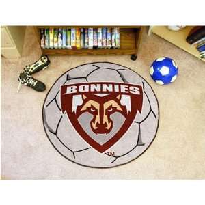 Saint Bonaventure Bonnies NCAA Soccer Ball Round Floor Mat (29 
