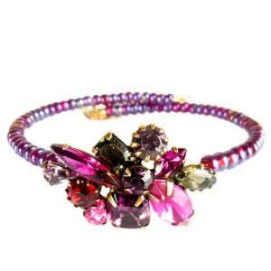    Alex and Ani  Euphoria Wrap, Fuchsia, Russian Gold Jewelry