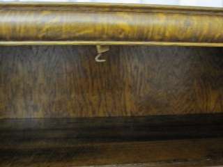 Antique Bookcase China or Curio Cabinet Quarter Saw Dark Tiger Oak 