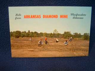 Arkansas Diamond Mine. Murfreesboro, Arkansas. Fine 1950s scene 