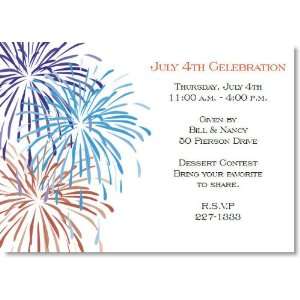  Patriotic Fireworks Invitations