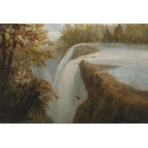   Oil Reproduction   Robert Havell   32 x 32 inches   PATERSON FALLS