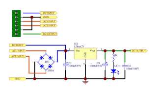 9V DC Regulator Module, Based on L7809CV IC Design, AC or DC 