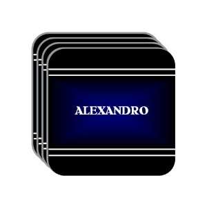  Personal Name Gift   ALEXANDRO Set of 4 Mini Mousepad 
