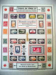 Germany Lost Territories & Colonies WWI Mourning Stamps  