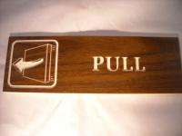 Vintage Interior Business Door or wall Pull Sign  