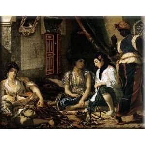   Algiers 16x12 Streched Canvas Art by Delacroix, Eugene