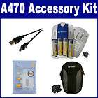 Canon Powershot A470 Camera Accessory Kit By Synergy, Case, USB Cable 