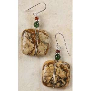     Picture Jasper with Silver Wire Wrap Curious Designs Jewelry
