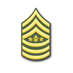  U.S. Army Sergeant Major of the Army Rank Insignia vinyl 