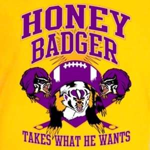 LSU Honey Badger Takes What He Wants Tm7 Football Jersey T Shirt 