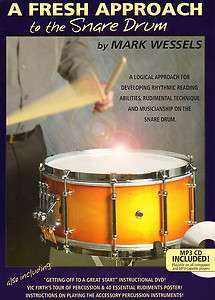 Fresh Approach to the Snare Drum   Book & DVD Wessels  