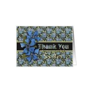  Sister Thank You Forget me nots Card Health & Personal 