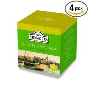 Ahmad Tea Gunpowder Green Tea, 17.6 Ounce Packet (Pack of 4)