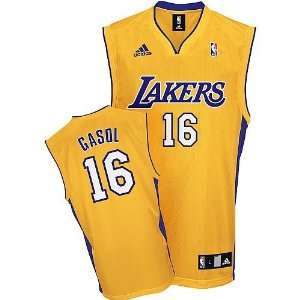 com Pau Gasol Los Angeles Lakers Adult Stitched Swingman Gold Jersey 