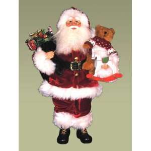  Karen Didion Originals 16 Heirloom Santa With Toy Bag 