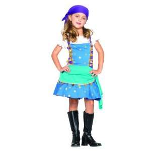 Lets Party By Leg Avenue Gypsy Princess Toddler / Child Costume / Blue 