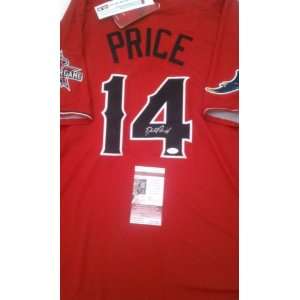    David Price Signed 2010 All Star Game Jersey 