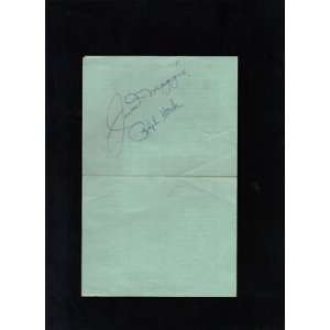 Joe DiMaggio R Houk signed autographed 1962 Camp Roster   Sports 