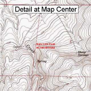   Map   State Line Peak, Nevada (Folded/Waterproof)