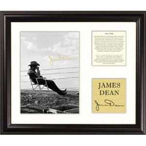 James Dean   Sitting   Framed 5 x 7 Photograph with Biography  