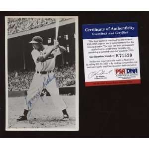 Larry Doby Cleveland Indians Auto Photo Postcard PSA   MLB 