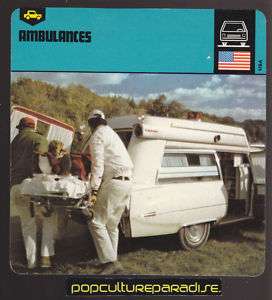 CADILLAC AMBULANCE Ambulances Car Picture History CARD  