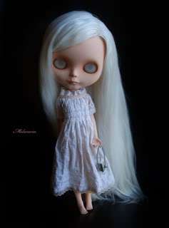 Melacacia Custom Blythe Doll ~ OOAK Rerooted Art Doll  
