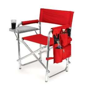  Outdoor Folding Picnic & Spectator Chair   Red Sports 