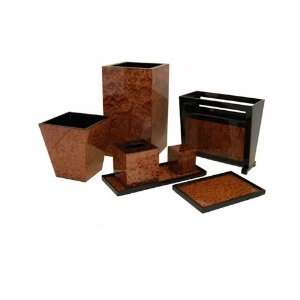  Walnut Burl Bathroom Set