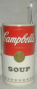 Campbells Soup Can Design FM/AM Transistor Radio  