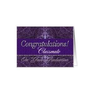  Classmate Graduation Congratulations Purple Stone Card 