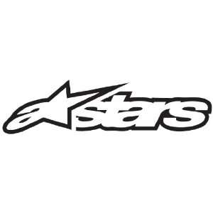  Alpinestars 4 Astars Sticker   Black Automotive