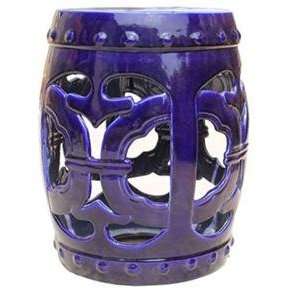  Interlaced Garden Stool Caribbean Blue