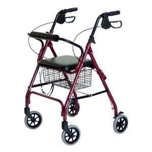  Walkabout Deluxe Rollator   Red
