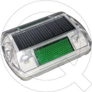  LED Solar Walkway Lights / Constant On Green Color