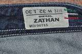 Diesel Industry Zathan low rise boot cut button fly 71s mens jeans 32 