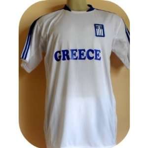  GREECE SOCCER JERSEY SIZE LARGE .NEW.STOCK LIQUIDATION 