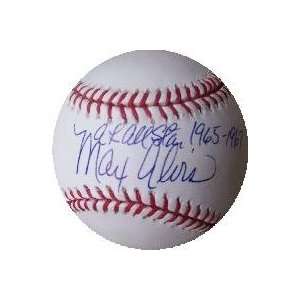  Max Alvis autographed Baseball