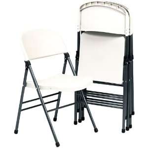  Samsonite 36869PTS4 Endura Molded Folding Chair, Pewter 