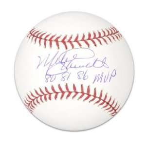  Mike Schmidt Autographed Baseball  Details 80 81 86 MVP 