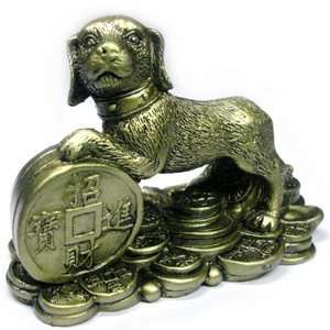  Prosperity Dog   2.6 Feng Shui Figurine for Wealth Luck 