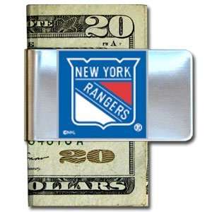 New York Rangers Large Metal Money Clip   NHL Hockey Fan Shop Sports 