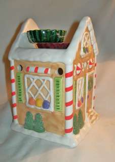 NIB Yankee Candle wax potpourri warmer porcelain gingerbread house 6 3 